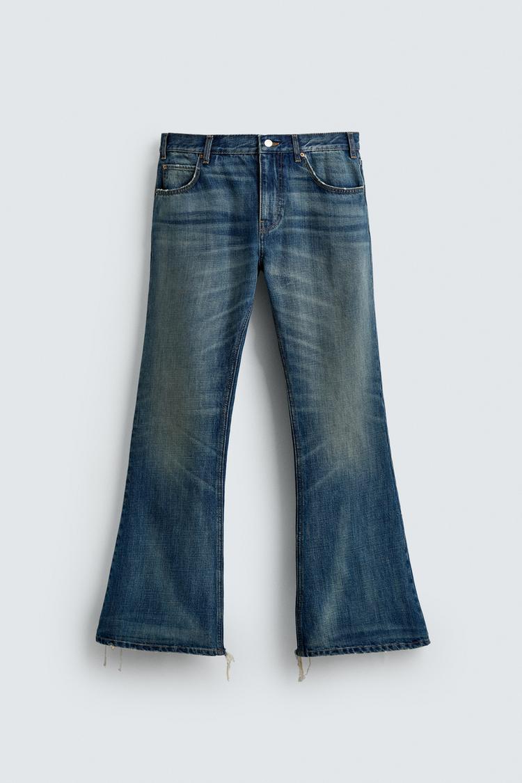 Flared Fit Denim Jeans Men