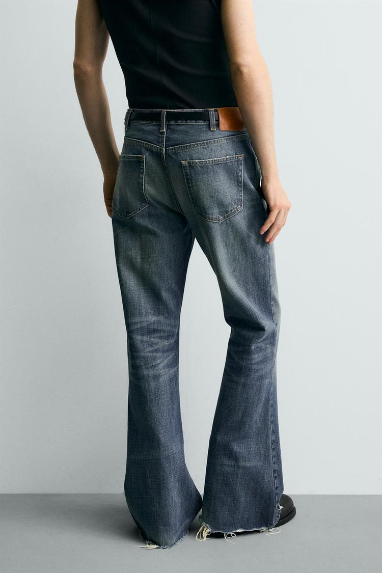 Flared Fit Denim Jeans Men