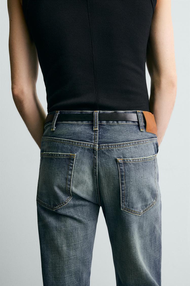 Flared Fit Denim Jeans Men
