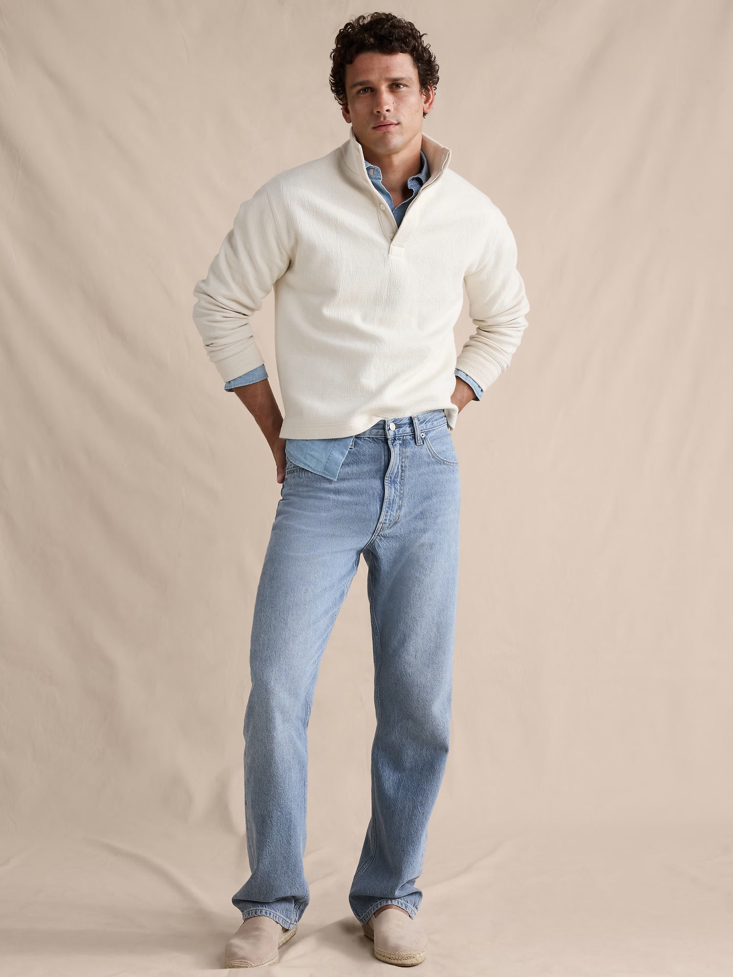 Leisure Fit Denim Jeans Men