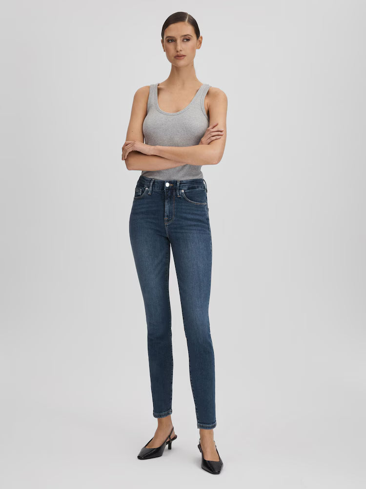 Skinny Fit Denim Jeans - Blue