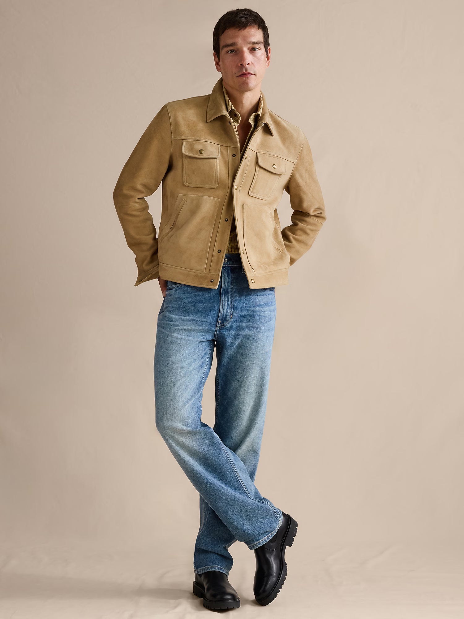Straight Fit Denim Jeans Men