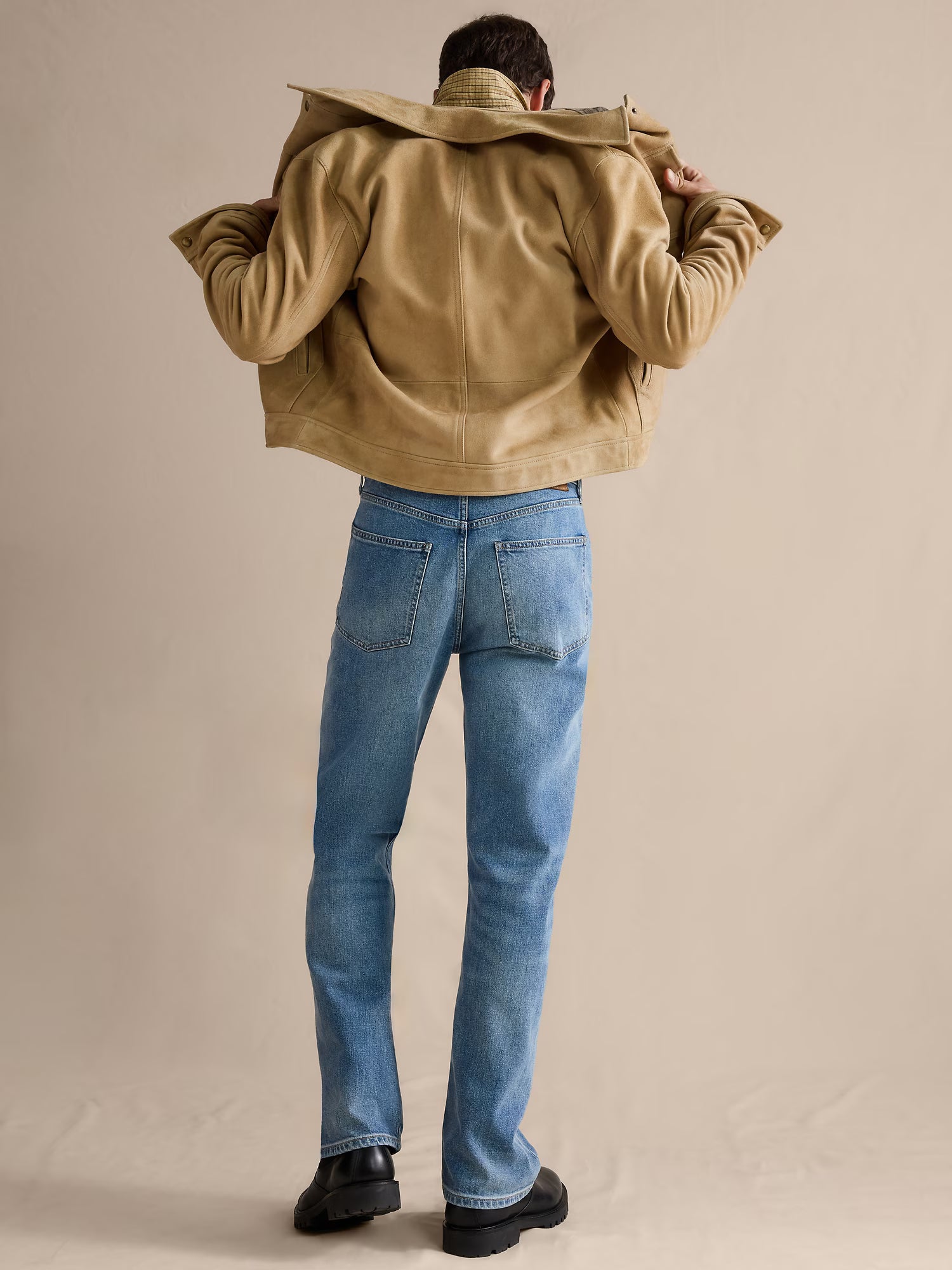 Straight Fit Denim Jeans Men