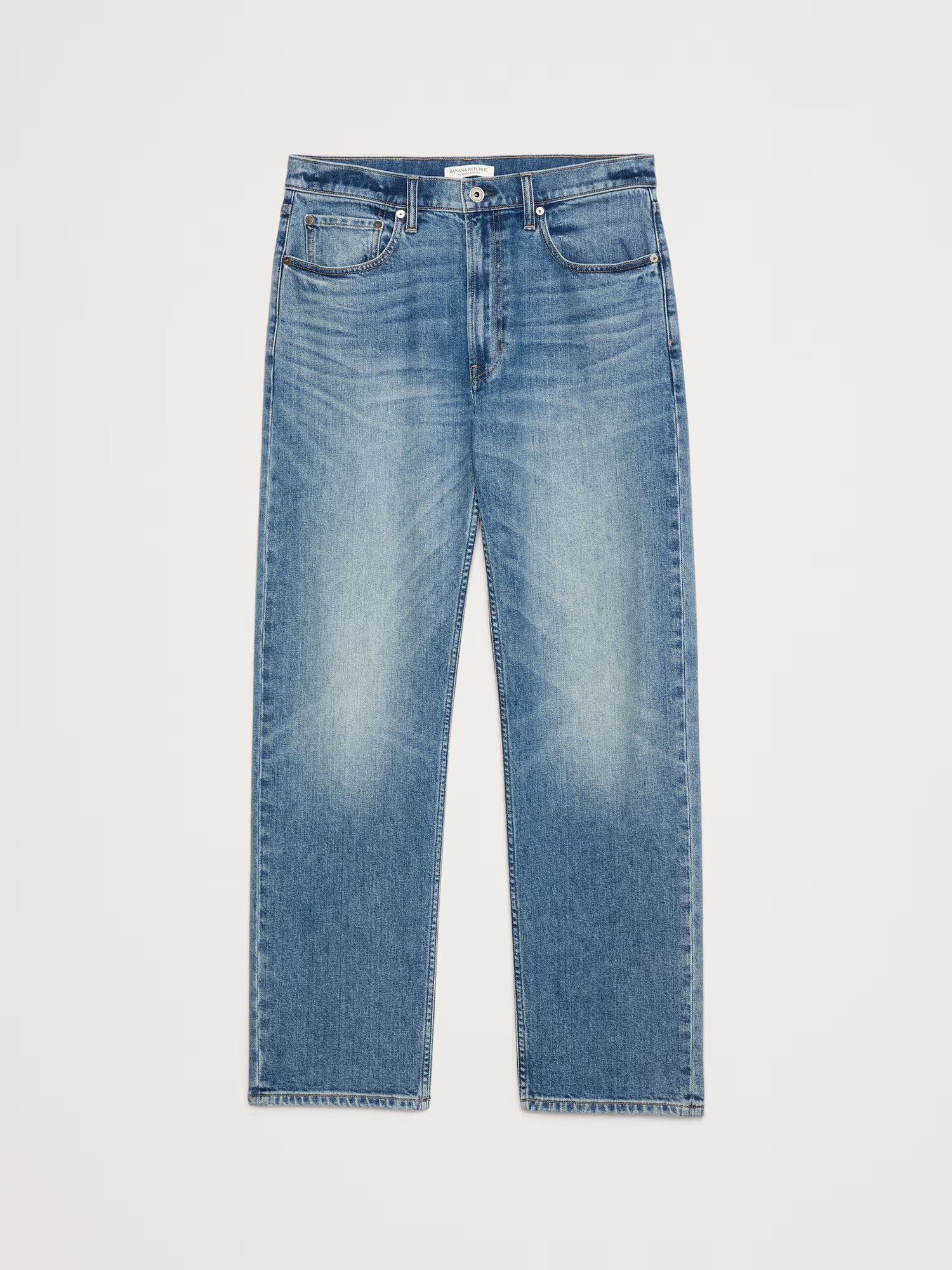 Straight Fit Denim Jeans Men
