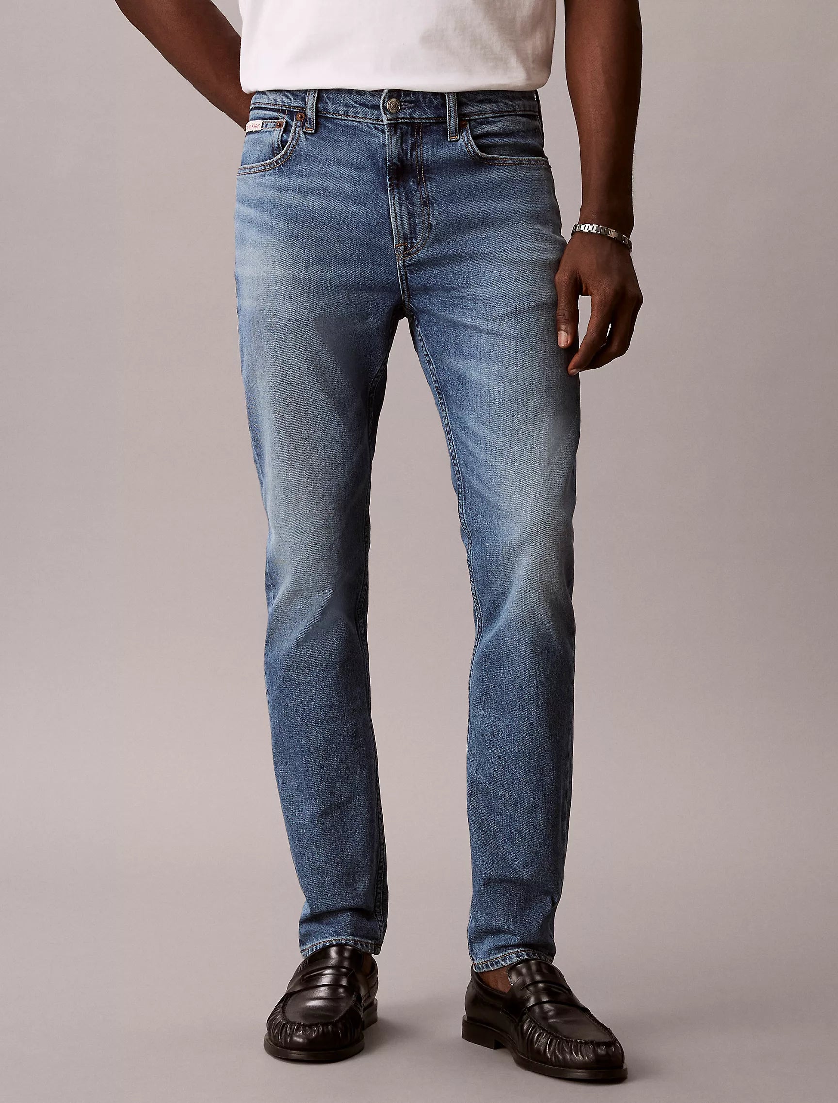 Tapered Fit Denim Jeans Men