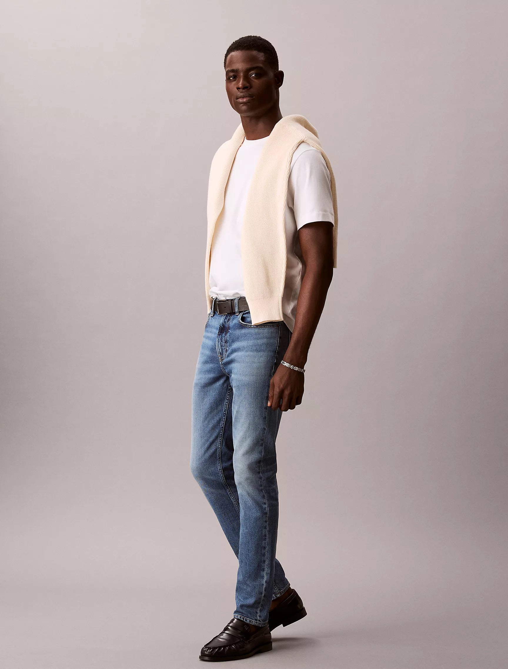 Tapered Fit Denim Jeans Men
