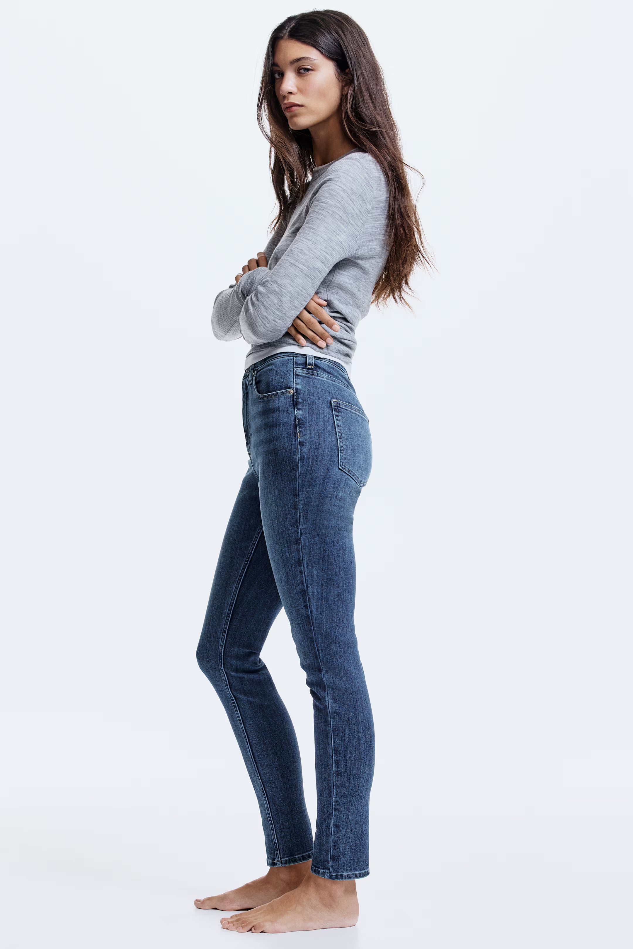 Tapered Fit Women Denim Jeans