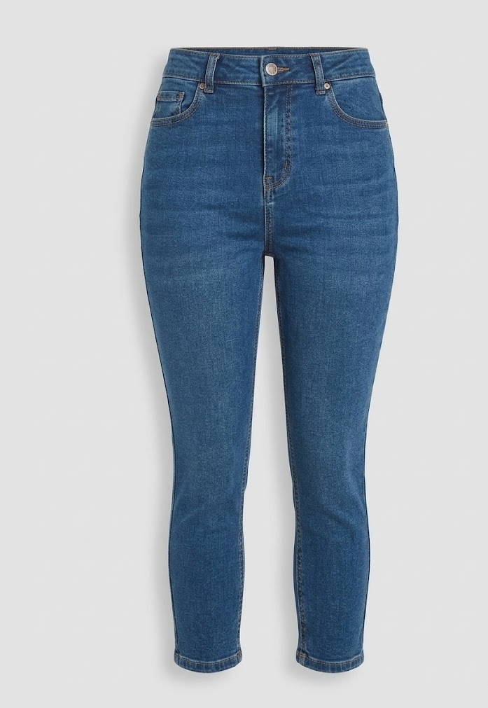 Crop Fit Denim Jeans Women